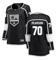 Women's Los Angeles Kings #70 Tanner Pearson Authentic Black Home Fanatics Branded Breakaway NHL Jersey