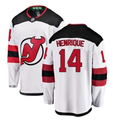 Youth New Jersey Devils #14 Adam Henrique Fanatics Branded White Away Breakaway NHL Jersey
