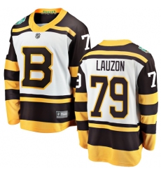 Youth Boston Bruins #79 Jeremy Lauzon White 2019 Winter Classic Fanatics Branded Breakaway NHL Jersey