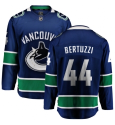 Men's Vancouver Canucks #44 Todd Bertuzzi Fanatics Branded Blue Home Breakaway NHL Jersey