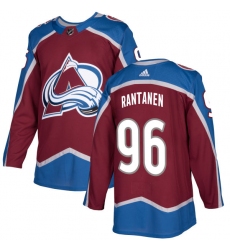 Men's Adidas Colorado Avalanche #96 Mikko Rantanen Premier Burgundy Red Home NHL Jersey