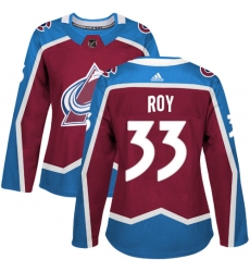 Women's Adidas Colorado Avalanche #33 Patrick Roy Authentic Burgundy Red Home NHL Jersey