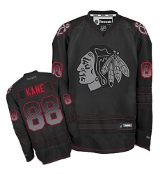 Men's Reebok Chicago Blackhawks #88 Patrick Kane Premier Black Accelerator NHL Jersey
