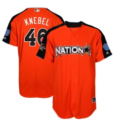 Youth Majestic Milwaukee Brewers #46 Corey Knebel Replica Orange National League 2017 MLB All-Star MLB Jersey