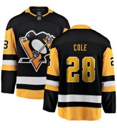 Men's Pittsburgh Penguins #28 Ian Cole Fanatics Branded Black Home Breakaway NHL Jersey
