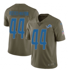 Men's Nike Detroit Lions #44 Jalen Reeves-Maybin Limited Olive 2017 Salute to Service NFL Jersey