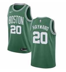 Women's Nike Boston Celtics #20 Gordon Hayward Swingman Green(White No.) Road NBA Jersey - Icon Edition