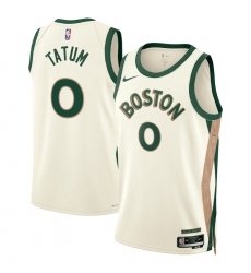 Men's Boston Celtics #0 Jayson Tatum White Draft Association Edition Stitched Basketball Jersey