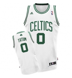 Youth Adidas Boston Celtics #0 Jayson Tatum Swingman White Home NBA Jersey