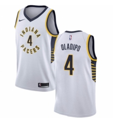 Men's Nike Indiana Pacers #4 Victor Oladipo Swingman White NBA Jersey - Association Edition