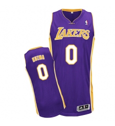 Youth Adidas Los Angeles Lakers #0 Kyle Kuzma Authentic Purple Road NBA Jersey