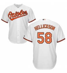 Youth Majestic Baltimore Orioles #58 Jeremy Hellickson Replica White Home Cool Base MLB Jersey