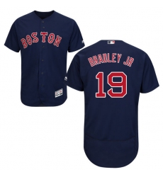 Men's Majestic Boston Red Sox #19 Jackie Bradley Jr Navy Blue Flexbase Authentic Collection MLB Jersey