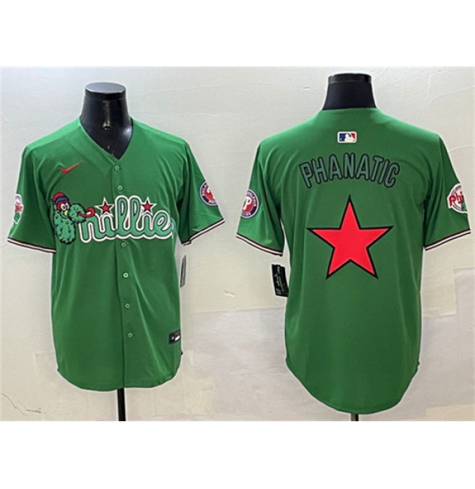 Men's Philadelphia Phillies Phanatic Green Limited Stitched Jerseys