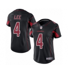 Women's Arizona Cardinals #4 Andy Lee Limited Black Rush Vapor Untouchable Football Jersey