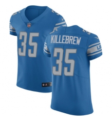 Men's Nike Detroit Lions #35 Miles Killebrew Blue Team Color Vapor Untouchable Elite Player NFL Jersey