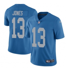 Youth Nike Detroit Lions #13 T.J. Jones Blue Alternate Vapor Untouchable Limited Player NFL Jersey