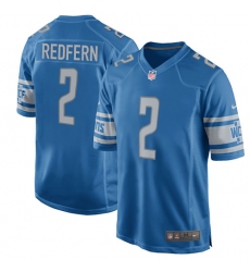 Men's Nike Detroit Lions #2 Kasey Redfern Game Blue Team Color NFL Jersey