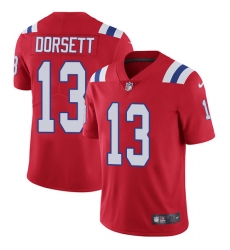Youth Nike New England Patriots #13 Phillip Dorsett Red Alternate Vapor Untouchable Limited Player NFL Jersey