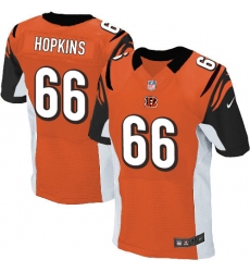 Men's Nike Cincinnati Bengals #66 Trey Hopkins Elite Orange Alternate NFL Jersey