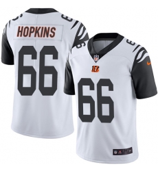 Men's Nike Cincinnati Bengals #66 Trey Hopkins Limited White Rush Vapor Untouchable NFL Jersey