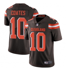 Men's Nike Cleveland Browns #10 Sammie Coates Brown Team Color Vapor Untouchable Limited Player NFL Jersey