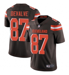 Youth Nike Cleveland Browns #87 Seth DeValve Brown Team Color Vapor Untouchable Limited Player NFL Jersey
