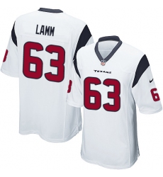 Men's Nike Houston Texans #63 Kendall Lamm Game White NFL Jersey