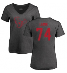 NFL Women's Nike Houston Texans #74 Kendall Lamm Ash One Color T-Shirt
