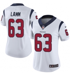Women's Nike Houston Texans #63 Kendall Lamm White Vapor Untouchable Limited Player NFL Jersey