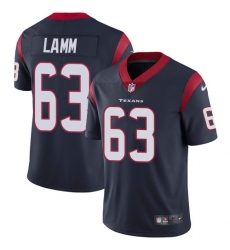 Youth Nike Houston Texans #63 Kendall Lamm Navy Blue Team Color Vapor Untouchable Limited Player NFL Jersey