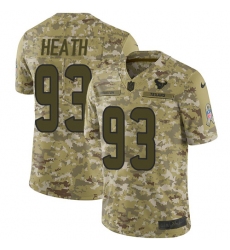Men's Nike Houston Texans #93 Joel Heath Limited Camo 2018 Salute to Service NFL Jersey