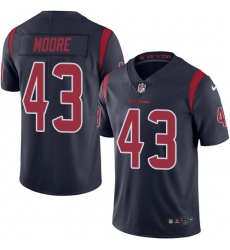 Youth Nike Houston Texans #43 Corey Moore Limited Navy Blue Rush Vapor Untouchable NFL Jersey