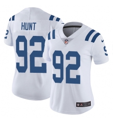 Women's Nike Indianapolis Colts #92 Margus Hunt White Vapor Untouchable Limited Player NFL Jersey