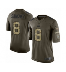 Men's Indianapolis Colts #8 Rigoberto Sanchez Elite Green Salute to Service Football Jersey