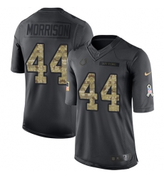 Men's Nike Indianapolis Colts #44 Antonio Morrison Limited Black 2016 Salute to Service NFL Jersey