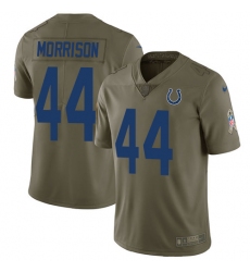 Men's Nike Indianapolis Colts #44 Antonio Morrison Limited Olive 2017 Salute to Service NFL Jersey