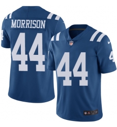 Men's Nike Indianapolis Colts #44 Antonio Morrison Limited Royal Blue Rush Vapor Untouchable NFL Jersey