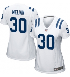 Women's Nike Indianapolis Colts #30 Rashaan Melvin Game White NFL Jersey