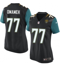Women's Nike Jacksonville Jaguars #77 Patrick Omameh Game Black Alternate NFL Jersey