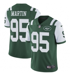Youth Nike New York Jets #95 Josh Martin Green Team Color Vapor Untouchable Elite Player NFL Jersey