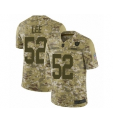 Men's Oakland Raiders #52 Marquel Lee Limited Camo 2018 Salute to Service Football Jersey