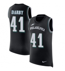 Men's Nike Philadelphia Eagles #41 Ronald Darby Black Rush Player Name & Number Tank Top NFL Jersey