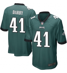 Men's Nike Philadelphia Eagles #41 Ronald Darby Game Midnight Green Team Color NFL Jersey
