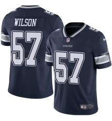 Men's Nike Dallas Cowboys #57 Damien Wilson Navy Blue Team Color Vapor Untouchable Limited Player NFL Jersey