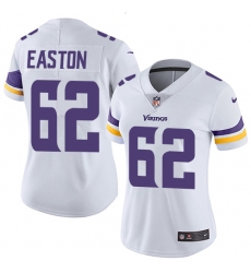 Women's Nike Minnesota Vikings #62 Nick Easton White Vapor Untouchable Elite Player NFL Jersey