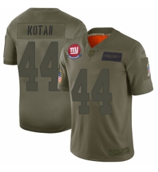 Men's New York Giants #44 Doug Kotar Limited Camo 2019 Salute to Service Football Jersey