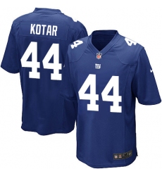 Men's Nike New York Giants #44 Doug Kotar Game Royal Blue Team Color NFL Jersey