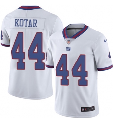 Youth Nike New York Giants #44 Doug Kotar Limited White Rush Vapor Untouchable NFL Jersey