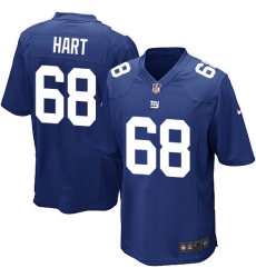 Men's Nike New York Giants #68 Bobby Hart Game Royal Blue Team Color NFL Jersey